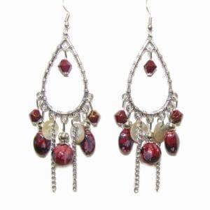 earrings with assorted attachments