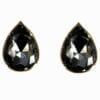 black crystal teardrop earrings