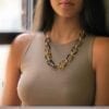 TORTOISE LINK NECKLACE - Image 2