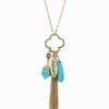 clover leaf pendant design with assorted attachments