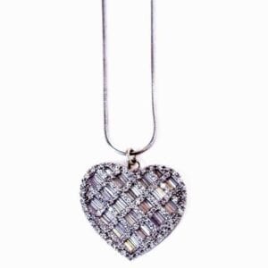 necklace with heart design