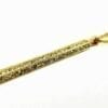 golden bar necklace pendant encrusted with diamonds
