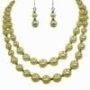 pearl earrings and necklace