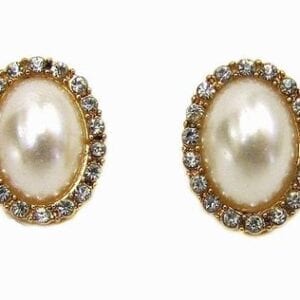 earrings with large oval pearls