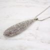 SPARKLING LONG CRYSTAL TEARDROP PENDANT - Image 3