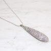 SPARKLING LONG CRYSTAL TEARDROP PENDANT - Image 2