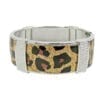 silver bracelet with animal print