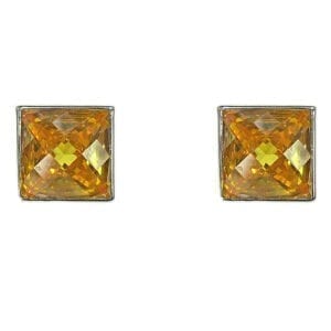square-cut topaz earrings