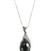 necklace pendant with black gem