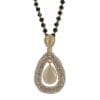 necklace with teardrop pearl design