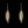 LONG GOLD LEAF EARRINGS - Image 7