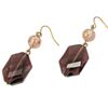 PURPLE AND PINK GLASS BEAD EARRINGS - Image 7