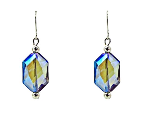 BLUE GLASS BEAD EARRINGS - Image 10