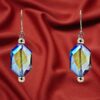BLUE GLASS BEAD EARRINGS - Image 6