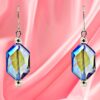 BLUE GLASS BEAD EARRINGS - Image 3