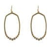 pair of earrings with rows of small beads