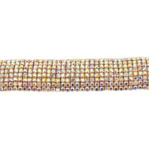 Sparkling Rhinestone Multi Layer Wide Hook Bracelet