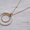 CRYSTAL DISK PENDANT NECKLACE - Image 2
