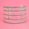 WIDE SILVER STATEMENT CUFF BRACELET - Image 7