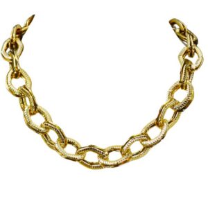 Gold Link Statement Necklace