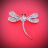 SPARKLING DRAGONFLY CRYSTAL PIN - Image 3
