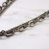 CRYSTAL PENDANT ON BLACK DOUBLE LINK CHAIN - Image 4