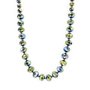 Beautiful Green Glass Beaded Necklace