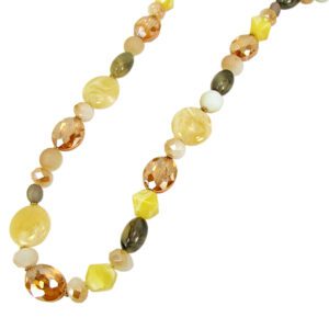 Multi Color Glass Beaded Necklace