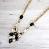 BLACK & CLEAR CRYSTAL STATEMENT NECKLACE - Image 8