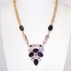 BLACK & CLEAR CRYSTAL STATEMENT NECKLACE - Image 6