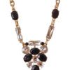 BLACK & CLEAR CRYSTAL STATEMENT NECKLACE - Image 9