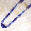 LONG BLUE BEAD AND SEED BEADED NECKLACE - Image 5