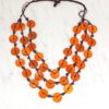 BROWN WOOD MULTI ROW NECKLACE - Image 9