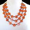 BROWN WOOD MULTI ROW NECKLACE - Image 2