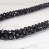 BLACK GLASS BEADED NECKLACE - Image 4