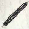BLACK GLASS AND SEED BEAD MULTI STRAND BRACELET - Image 6
