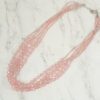 PINK GLASS BEADED MULTI STRAND NECKLACE - Image 9