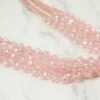 PINK GLASS BEADED MULTI STRAND NECKLACE - Image 7