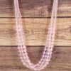 PINK GLASS BEADED MULTI STRAND NECKLACE - Image 10