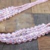PINK GLASS BEADED MULTI STRAND NECKLACE - Image 4