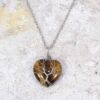 TREE OF LIFE PENDANT ON A TIGER EYE HEART STONE - Image 4