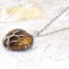 TREE OF LIFE PENDANT ON A TIGER EYE HEART STONE - Image 3