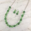 GREEN BEADED NECKLACE AND EARRING SET - Image 3