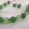 GREEN BEADED NECKLACE AND EARRING SET - Image 5