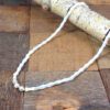 WHITE SHELL NECKLACE WITH FRESH WATER PEARLS - Image 2