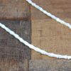 WHITE SHELL NECKLACE WITH FRESH WATER PEARLS - Image 4