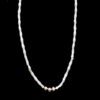 WHITE SHELL NECKLACE WITH FRESH WATER PEARLS