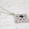 BLUE AND CLEAR CUBIC ZIRCONIA STONE PENDANT - Image 8