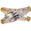 LARGE DOUBLE MARQUISE CUBIC ZIRCONIA STONE RING