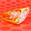 LARGE DOUBLE MARQUISE CUBIC ZIRCONIA STONE RING - Image 6